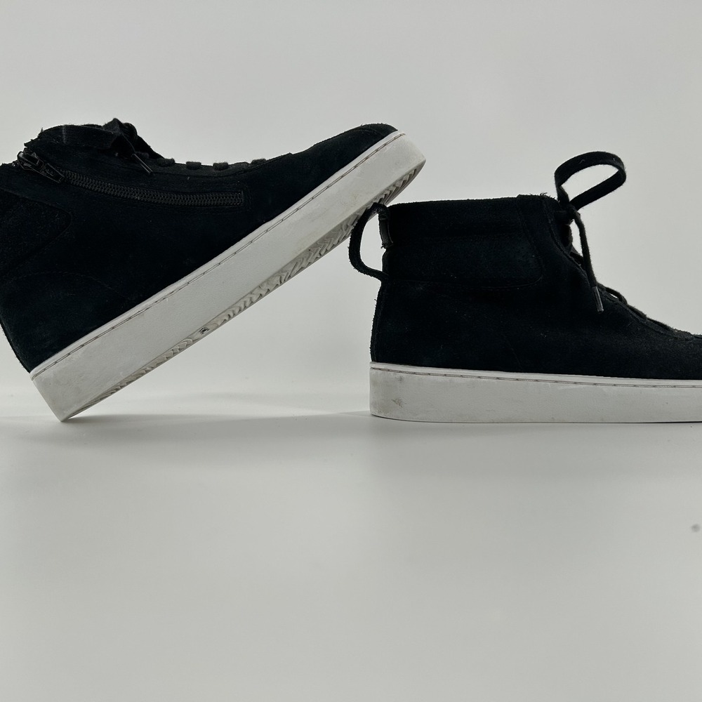 Vionic W Black Suede Leather Jennings‎ Lace up Sneaker US 6 Ankle Bootie EU 37